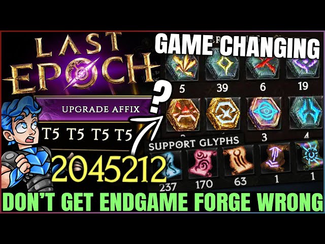 Last Epoch - Do THIS Now - IMPORTANT Crafting Secrets - Fast Legendary Gear - Endgame Forge Guide!