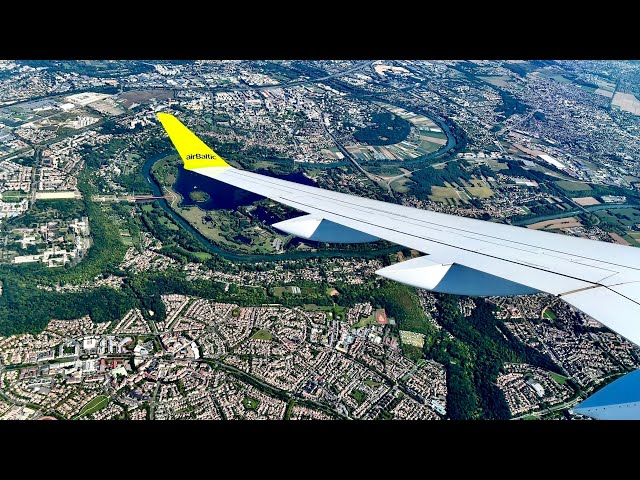 [4K] Stunning Paris Landing | airBaltic | A220-300 | CDG