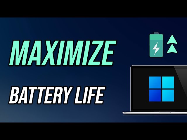 Increase Battery Life and Speed Up your Laptop | Windows 10 & 11