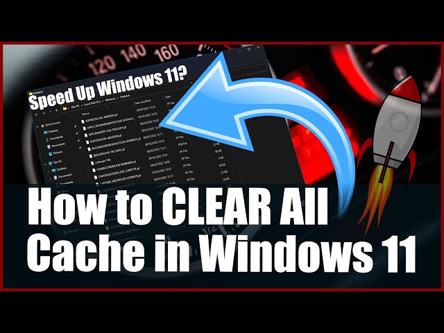 How to CLEAR All Cache in Windows 11