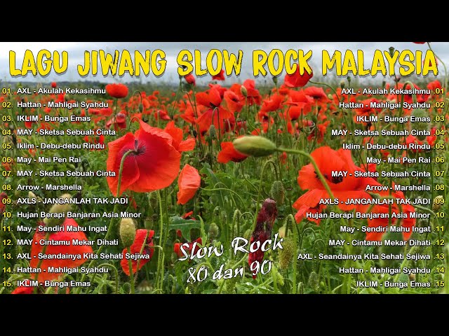 LAGU SLOW ROCK MALAYSIA 80-90AN - LAGU JIWANG 80AN DAN 90AN TERBAIK - KOLEKSI LAGU JIWANG LEGANDA
