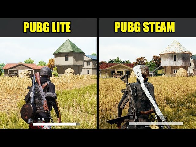 PUBG Lite vs PUBG STEAM (Graphics & FPS Comparison)