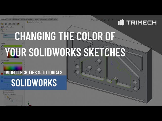 Changing the Color of Your SOLIDWORKS Sketches