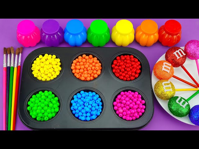 Make Playdoh Rainbow Lollipop Candy M&M With Circle #48
