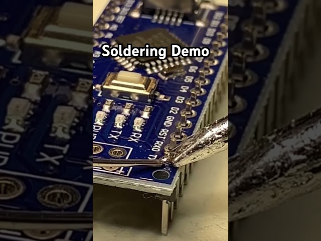 Soldering Header Pins #soldering #arduino