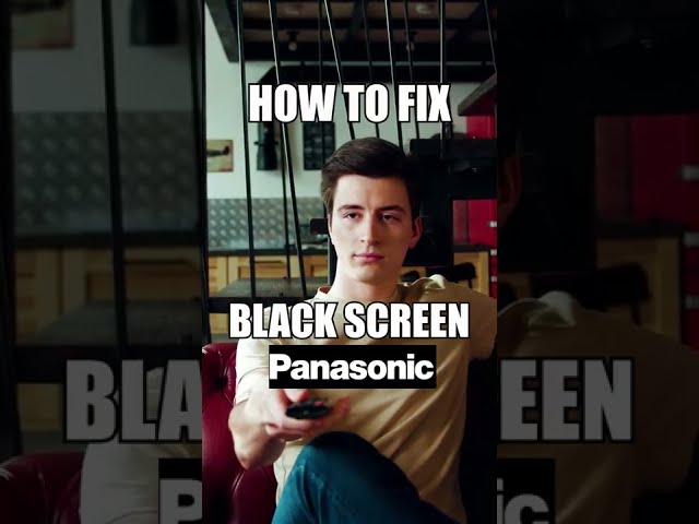 Black Screen on a Panasonic TV? Do this! 📺 #Shorts