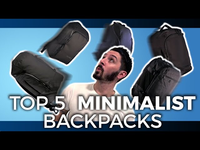 5 Best Minimalist Backpacks (Next level design + functionality)