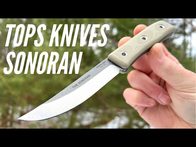 Tops Knives Sonoran: Designed By Survival Expert Desert Dave - Compact, Strong, Simple Knife Design