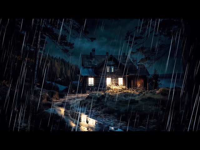 Rain Sounds for Sleeping 10 Hours 🌧️  99% Instantly Fall Asleep With Rain And Thunder Sound At Night