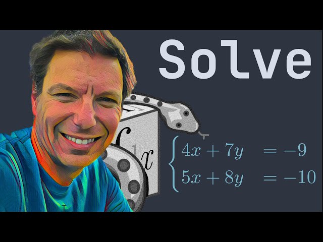 HOW to Solve a System of Equations using Sympy 🐍 Google Colab