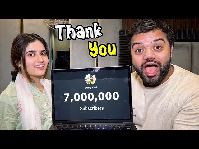 Thank You For 7 Million Subscribers 🥳 | Celebration With Ducky Bhai Army ❤️