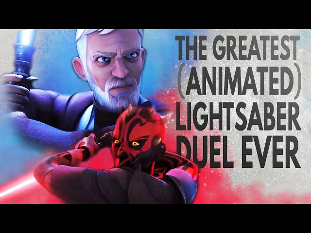 Star Wars: The Greatest (Animated) Lightsaber Duel Ever