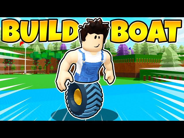 I replaced my legs with a wheel In Build a Boat!
