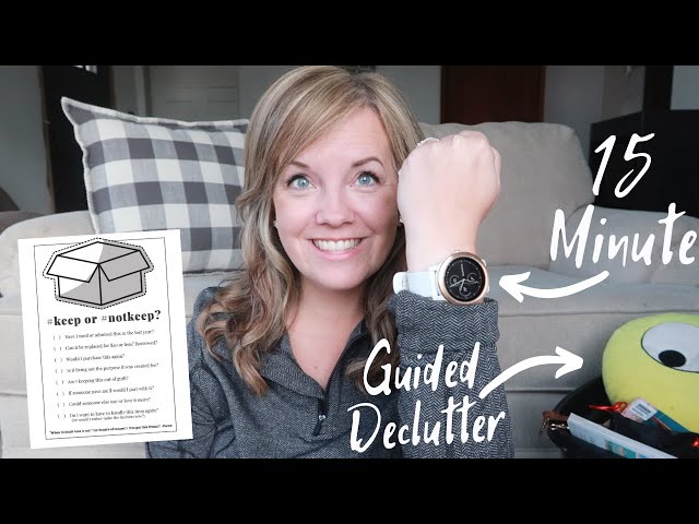 15 Minute Guided Declutter👉 I'll Help you declutter!!