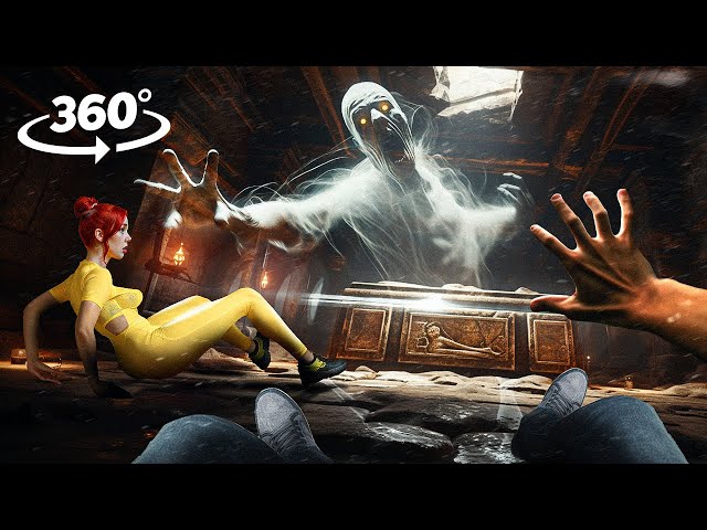 360° Tomb Ghost - Escape your scary evil girlfriend VR 360 Video Horror 4K Ultra HD