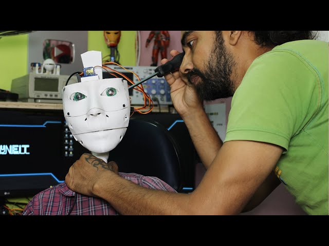 how to make robot head moving using motion sensor at home