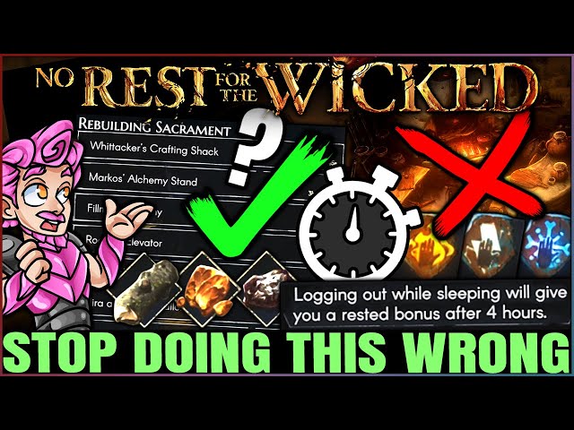 No Rest for the Wicked - Do THIS Now - 10 BIG Mistakes to Avoid & New GAME CHANGING Secrets - Guide!