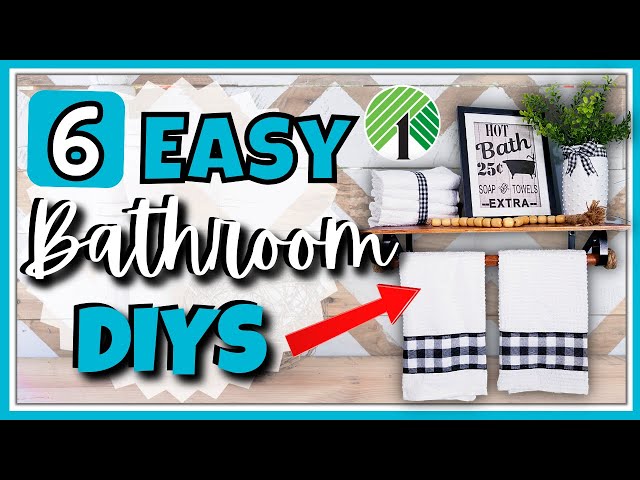 6 EASY DOLLAR TREE DIY Bathroom Decor IDEAS & HACKS! Favorite QUICK & EASY Crafts on A BUDGET! Bath