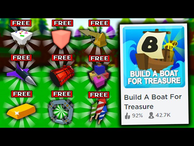 ALL HIDDEN RARE ITEMS!! in Build a boat for Treasure ROBLOX