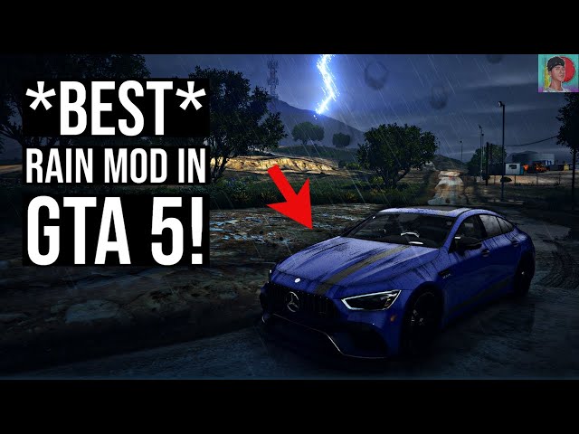 *BEST* RAIN MOD IN GTA 5? | How to install the 8K Raindrop Texture mod for GTA 5 | PC MOD
