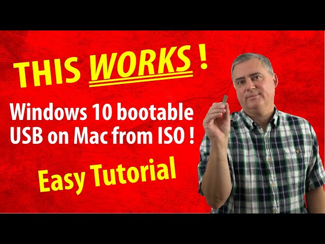 How to Make a Bootable USB for Windows 10 on Mac 2020