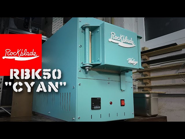 RBK50 by Rockblade Kilns | my new kiln, made in Italy, cyan, unboxing, 50 cm, knife making