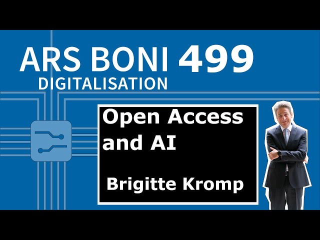 Ars Boni 499 Wissenschaftliches Publizieren zwischen Open Access und AI