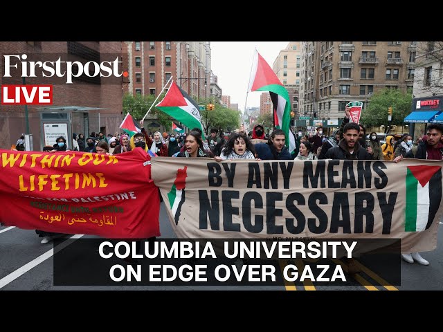 LIVE: Pro-Palestinian Chants Reverberate Across Columbia University Amid Israel's War on Gaza