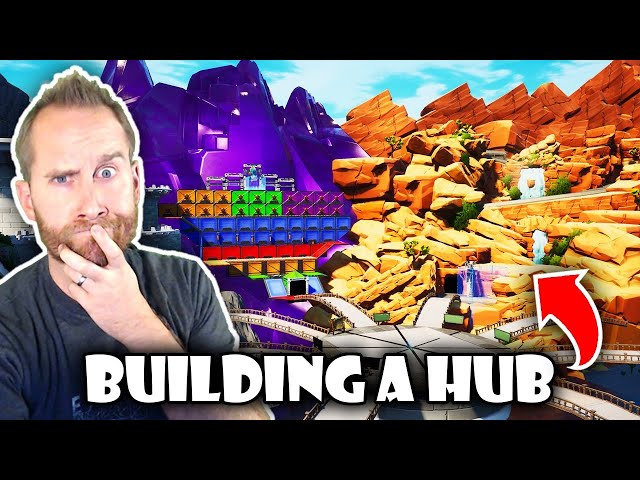 Building a Hub in Fortnite Creative Part 6!