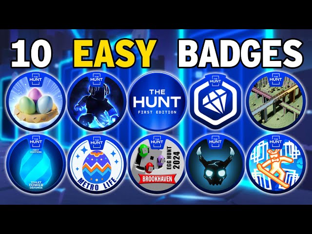 10 EASY The Hunt Badges