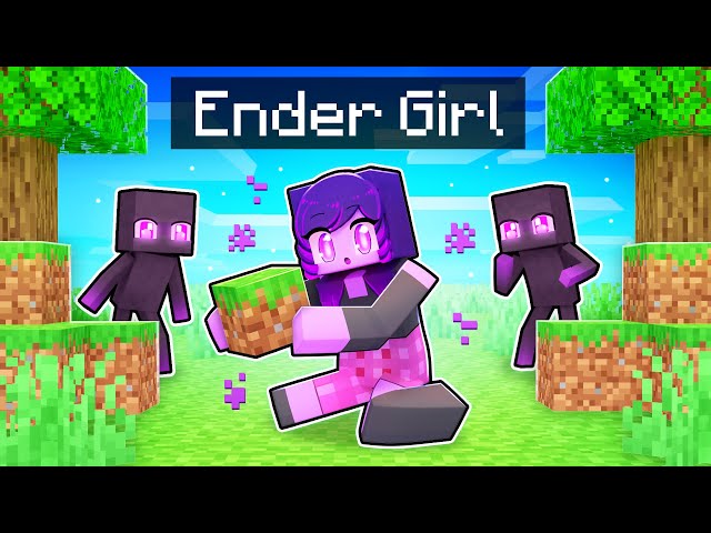 Playing as an ENDER Girl In Minecraft!