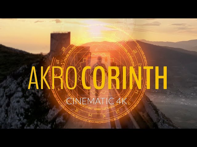 Akrocorinth Cinematic 4K Aerial