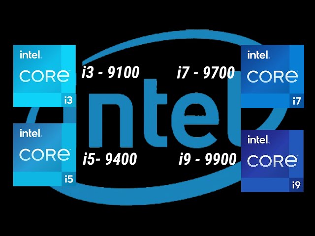 intel i3-9100 vs i5-9400 vs i7-9700 vs i9-9900 9th Gen Desktop Processor l Spec Comparison l Intel