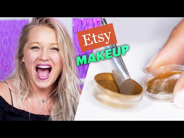 Women Try New Year's Eve Looks With Etsy Makeup
