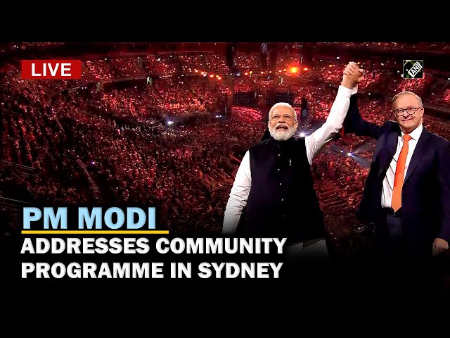 Live: PM Modi addresses community programme in Sydney, Australia