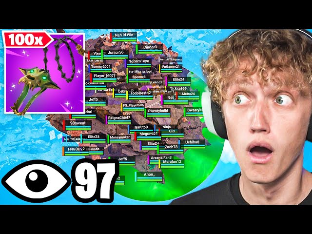 100 Players SCRIM Using Only The *CHAINS OF HADES* In Season 2 Fortnite!