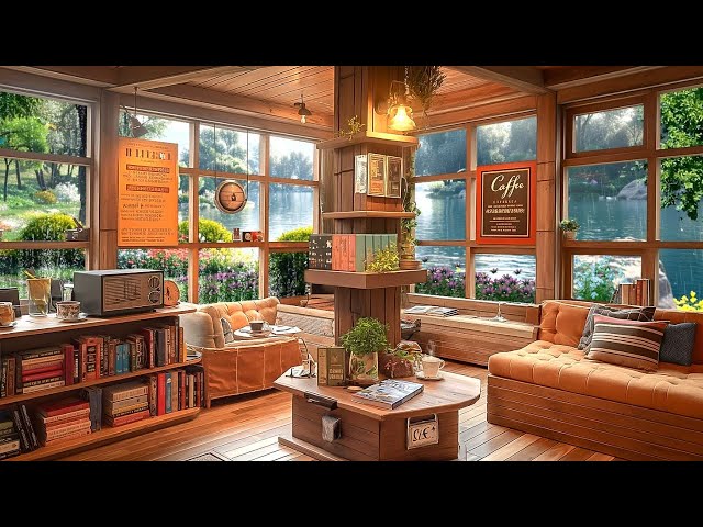 Rainy Day Jazz at the Cozy Coffee Shop Ambience | Smooth Jazz Music for Study, Relaxing
