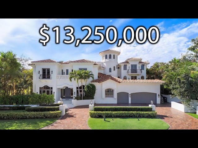 INSIDE a $13,250,000 3-STORY Waterfront Mansion in South Florida