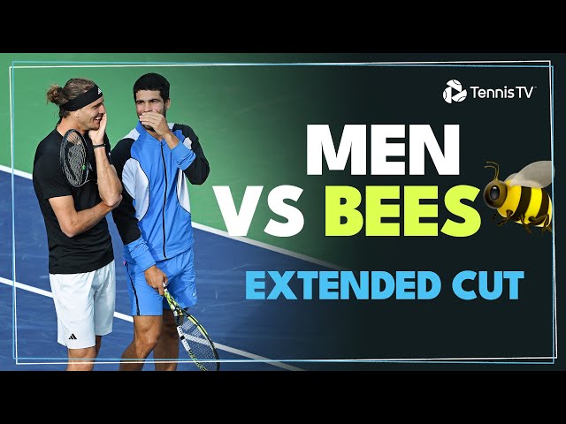 Men vs Bees | Extended Cut Of Alcaraz & Zverev's Unexpected Interruption! 🐝
