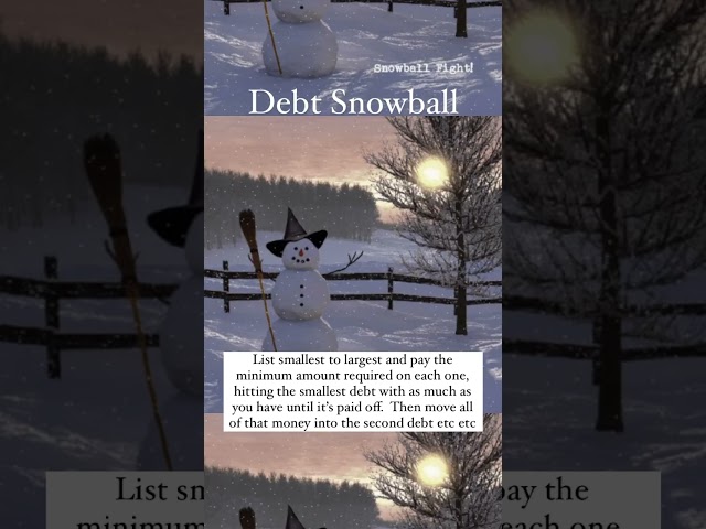Debt Snowball  #debtfreecommunity