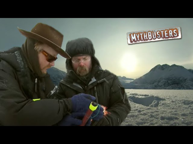 Dynamite vs Frozen Lake | MythBusters