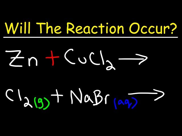 Chemistry - Will The Reaction Occur?