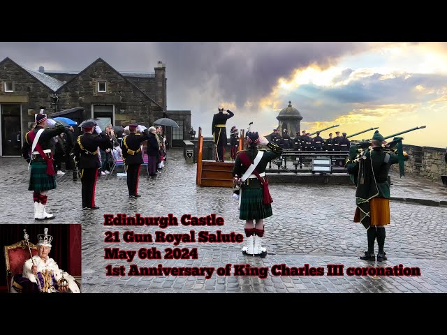 21 Gun Royal Salute for His Majesty King Charles III Coronation @ Edinburgh