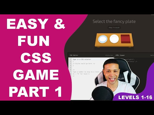 Easy and Fun Way to Learn CSS -  CSS Game Part 1 [Levels 1-16]