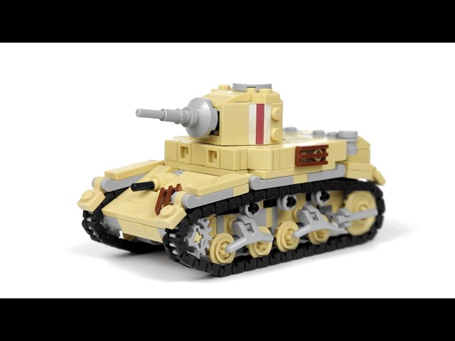 Building a Lego M3 Stuart Tank