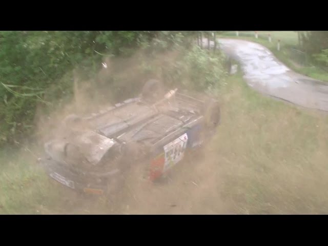 Big crash Rallye du Laragnais 2016 Peugeot 106 N°114 by Ouhla lui