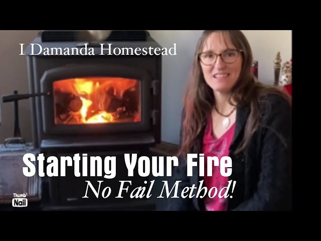 Learn how to light a fire in your wood stove. See how to get it started and keep it going!
