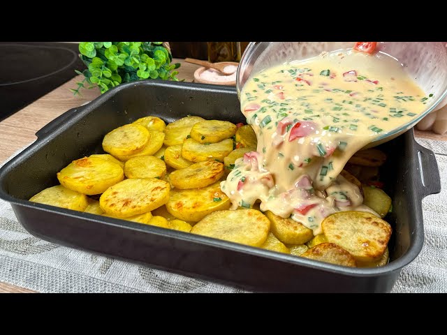 The most delicious recipe with potatoes! I make it for dinner every day! Simple and delicious!