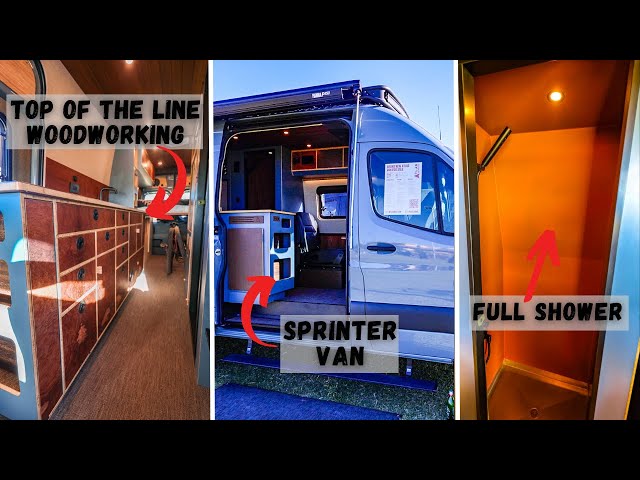 Full Home LUXURY Van Tour - Heated Floors, A/C, Sleep 3, Full Shower