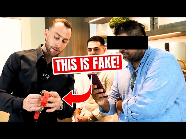 Caught *LIVE* FAKE $350,000 Watch